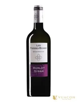 Rượu vang Les Pierres Boissy Syrah Merlot – Pháp, 750ml