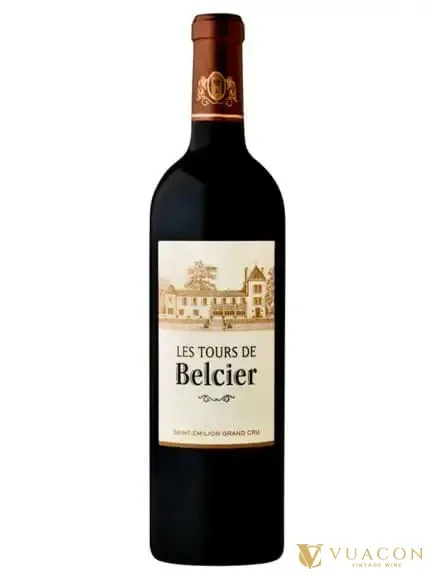 Rượu vang Les Tours de Belcier – Bordeaux, Pháp, 750ml