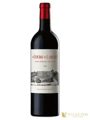 Rượu vang Les Tours de Laroque – Bordeaux, Pháp, 750ml