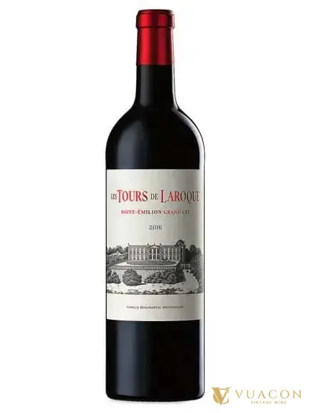 Rượu vang Les Tours de Laroque – Bordeaux, Pháp, 750ml