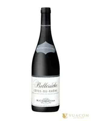 Rượu vang M.Chapoutier Belleruche Cotes du Rhone – Côtes du Rhône, Pháp, 750ml