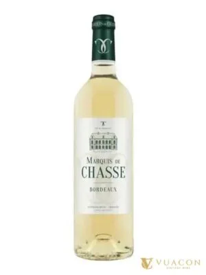 Rượu vang Marquis de Chasse White – Bordeaux, Pháp, 750ml