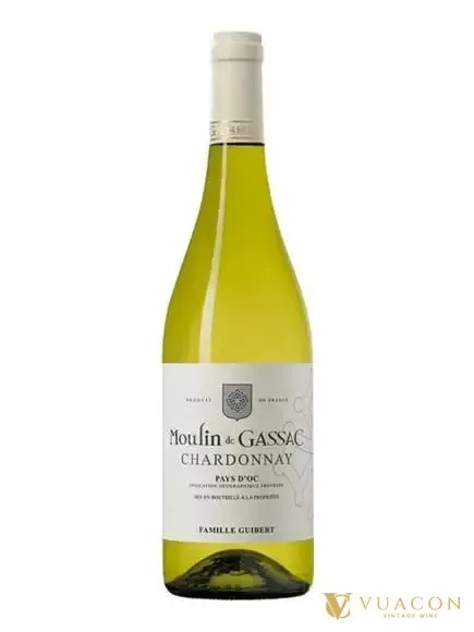 Rượu vang Moulin de Gassac Chardonnay IGP – Languedoc, Pháp, 750ml