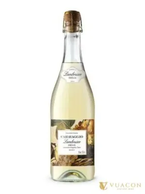 Rượu vang nổ Caravaggio Lambrusco Emilia Amabile Bianco – sparkling Sweet, Ý, 750ml