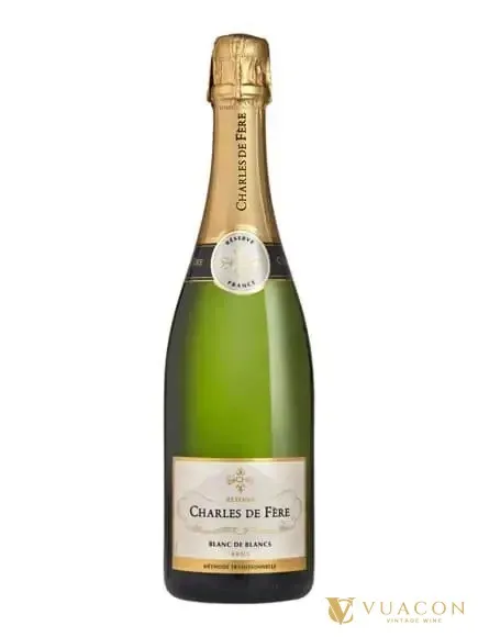 Rượu vang nổ Charles de Fere Reserve Blanc de Blancs Brut – sparkling Brut, Pháp, 750ml