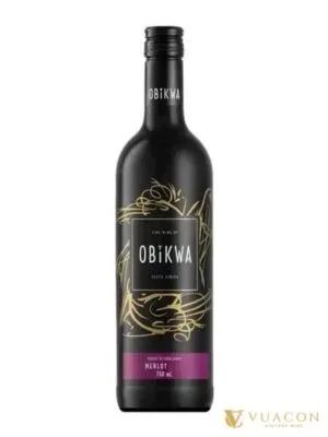 Rượu vang Obikwa Merlot – Nam Phi, 750ml