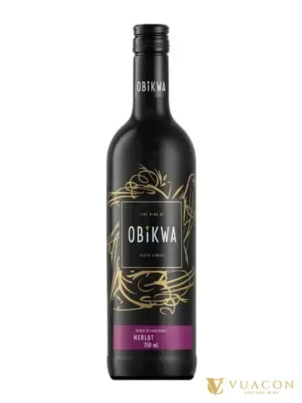Rượu vang Obikwa Merlot – Nam Phi, 750ml