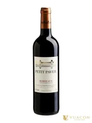 Rượu vang Petit Paveil – Bordeaux, Pháp, 750ml