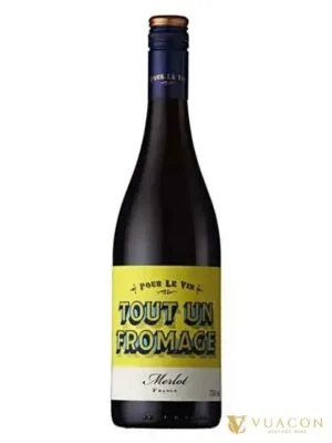 Rượu vang Pour Le Vin Tout un Fromage Merlot – Pháp, 750ml