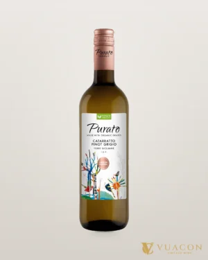 Rượu vang Purato Catarratto Pinot Grigio Organic IGT – chai chính hãng tại Vua Cồn