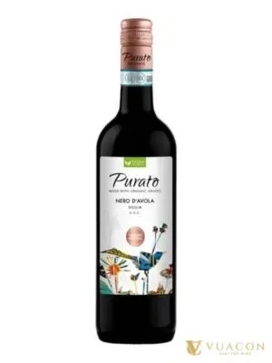 Rượu vang Purato Nero d’Avola Organic DOC – Ý, 750ml