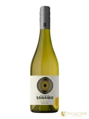 Set vang đôi Chile: Canto Andino Cabernet và Sanama Chardonnay trong hộp quà – 750ml – chai và nhãn
