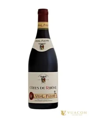 Rượu vang Vidal Fleury Cotes Du Rhone Rouge – Côtes du Rhône, Pháp, 750ml