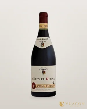 Rượu vang Vidal Fleury Cotes Du Rhone Rouge – chai chính hãng tại Vua Cồn