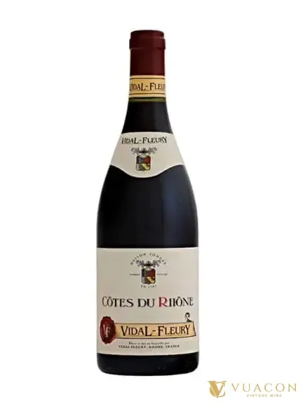 Rượu vang Vidal Fleury Cotes Du Rhone Rouge – Côtes du Rhône, Pháp, 750ml
