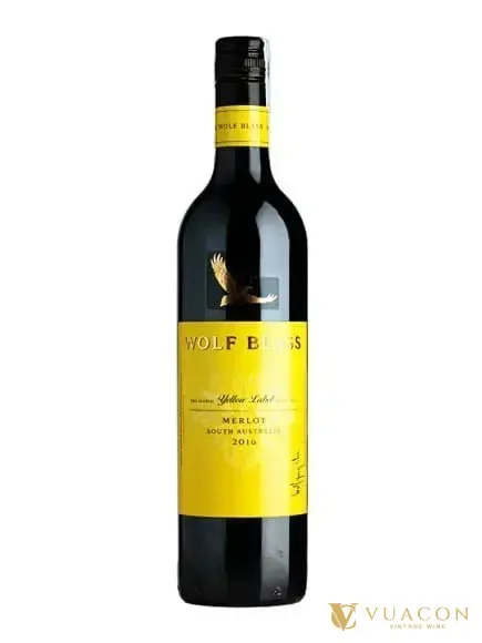 Rượu vang Wolf Blass Yellow Label Merlot – Úc, 750ml