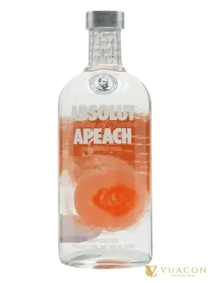 Rượu Vodka Absolut Apeach (đào) – Thụy Điển, 750ml