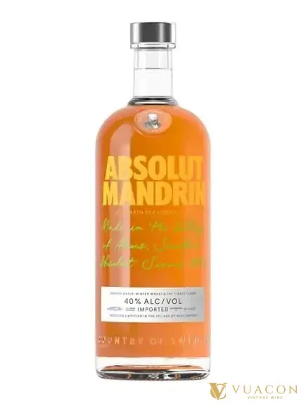 Rượu Vodka Absolut Mandrin (Cam) – Thụy Điển, 750ml