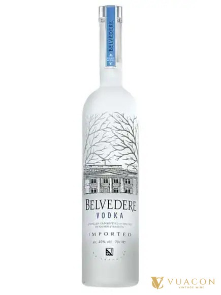 Chai vodka Belvedere lúa mạch đen Ba Lan, vodka làm từ gì