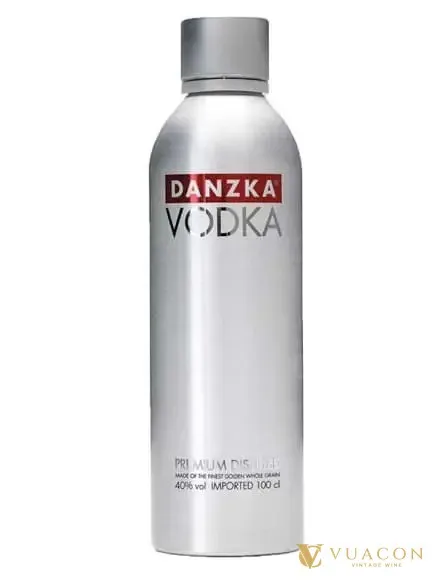 Rượu Vodka Danzka nhôm 1 lít – Đan Mạch, 1L