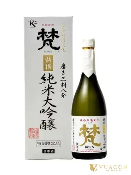 Sake Born Tokusen Junmai Daiginjo – Fukui, Nhật Bản, 720ml
