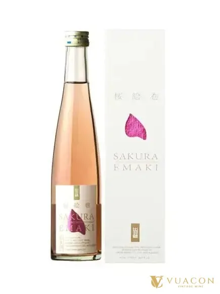 Sake Dewatsuru Sakura Emaki 360ml – Nhật Bản, 375ml