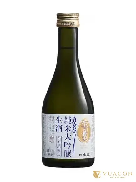 Sake Nihonsakari Nama No Zeitaku Junmai Daiginjo 300ml – Nhật Bản