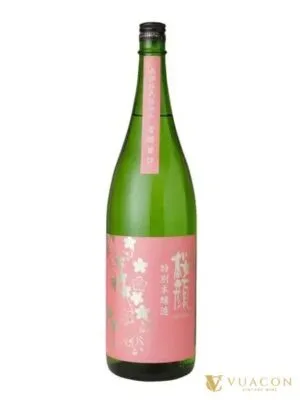 Sake Sakuragao Tokubetsu Honjozo 1.8L – Nhật Bản, 1800ml