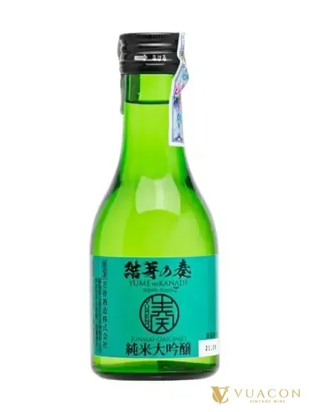 Sake Yumenokanade Junmai Daiginjo 180ml – Nhật Bản, 187ml