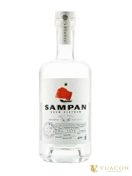 Sampan 43% – White Rhum Vietnam – rum, Việt Nam, 700ml