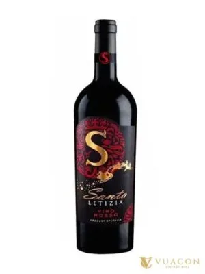 Santa Letizia Vino Rosso – Puglia, Ý, 750ml