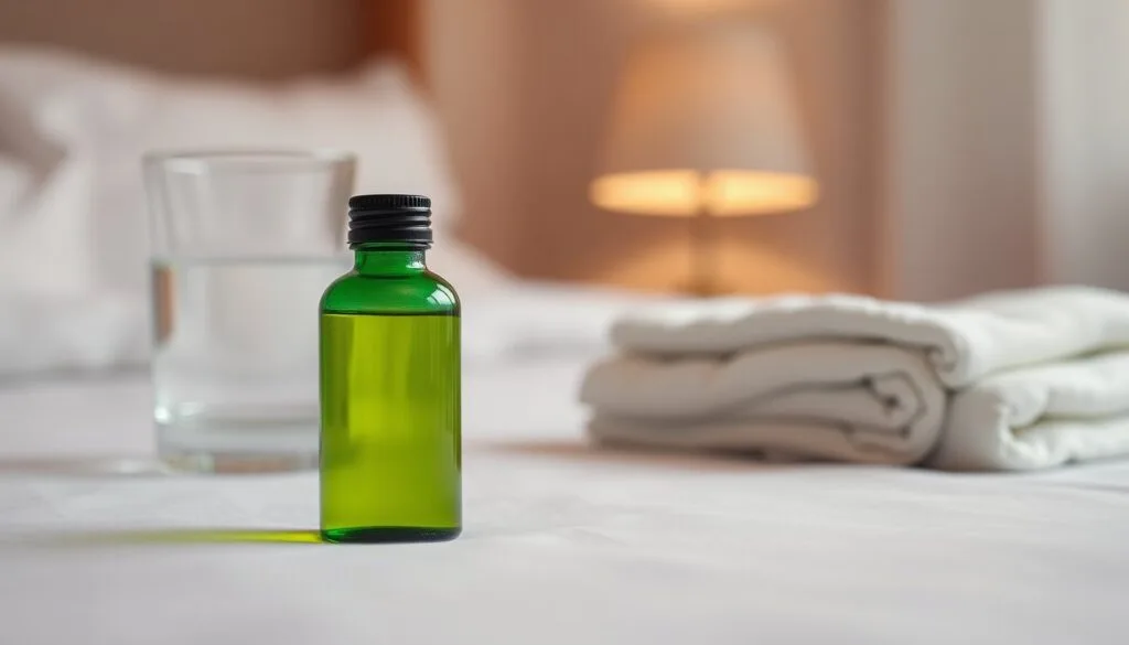 Lọ dầu gió xanh, cốc nước và khăn ấm đầu giường: có nên bôi dầu gió khi say rượu