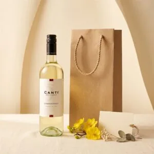 Set quà Tết 200K: vang Ý kèm túi giấy và thiệp – 750ml
