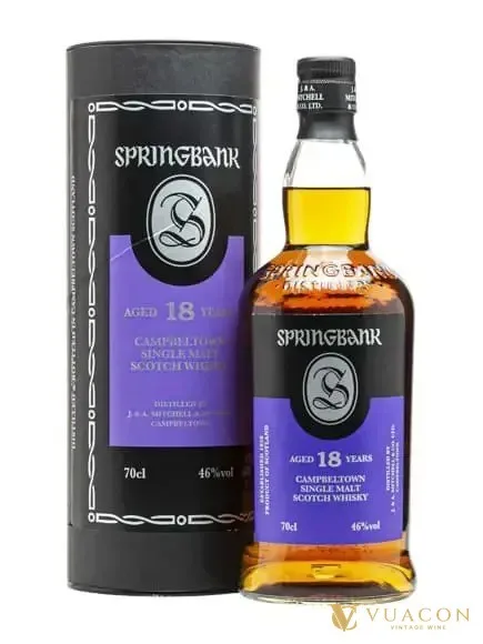 Springbank 18 năm – single Malt Scotch, Campbeltown, Scotland, 700ml