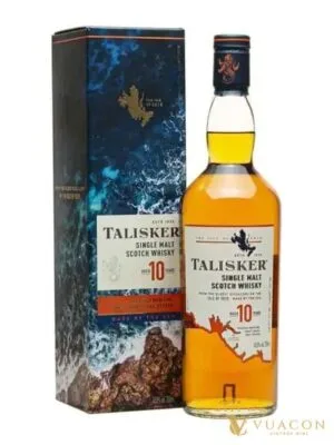 Talisker 10 năm Whisky khói – single Malt Scotch, Island, Scotland, 700ml