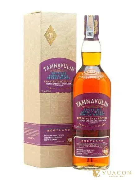 Tamnavulin Red Wine Cask Edition – single Malt Scotch, Speyside, Scotland, 700ml