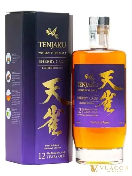 Tenjaku Pure Malt Sherry Cask – whisky Nhật, Nhật Bản, 700ml