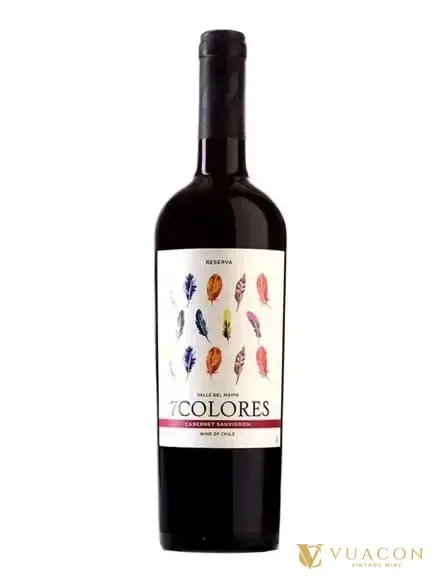 Vang 7 Colores Reserva Cabernet Sauvignon Pais – Chile, 750ml