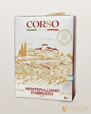 Vang bịch Corso Montepulciano DAbruzzo – chai chính hãng tại Vua Cồn