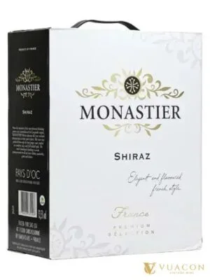 Vang bịch Monastier Shiraz 3L – Pháp, 3000ml