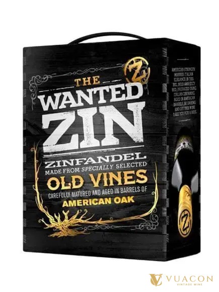 Vang bịch The Wanted Zin Zinfandel 3 lít