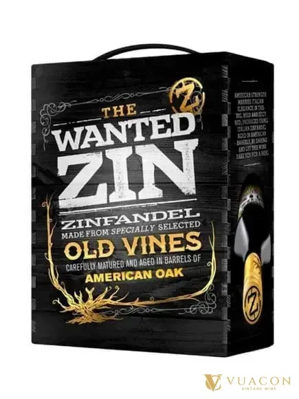 Vang bịch The Wanted Zin Zinfandel – Puglia, Ý, 3000ml