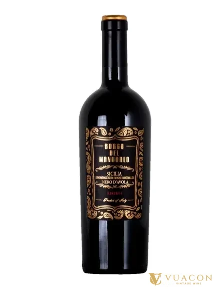 Vang Borgo Del Mandorlo Riserva Nero dAvola – Ý, 750ml