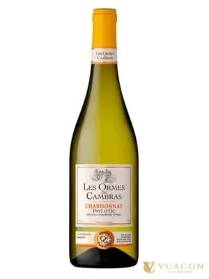 Vang Les Ormes de Cambras Chardonnay – Pháp, 750ml