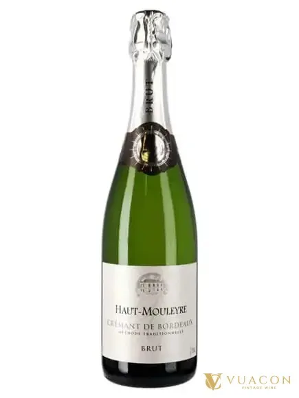 Vang nổ Haut Mouleyre Cremant de Bordeaux – sparkling Brut, Pháp, 750ml