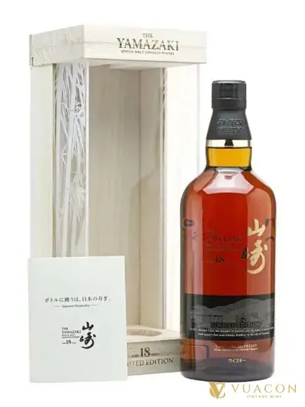 Yamazaki 18 năm Limited Japanese Single Malt Whisky – phiên bản giới hạn, Nhật Bản, 700ml