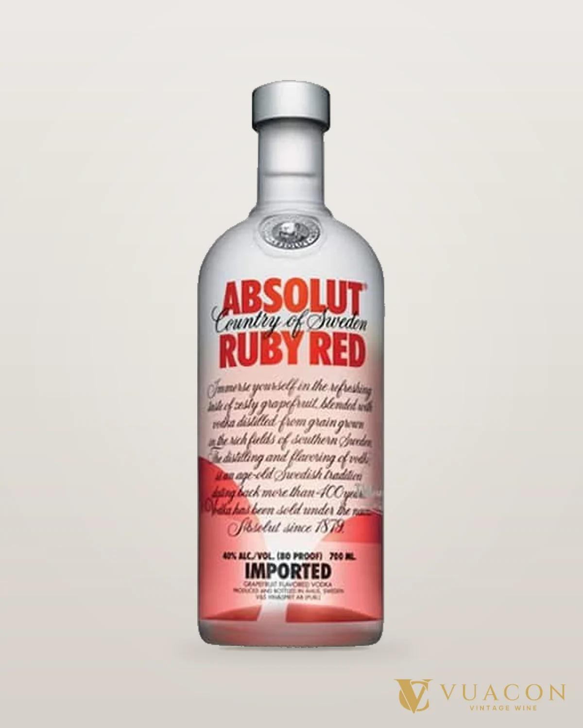 Absolut Ruby Red – chai chính hãng tại Vua Cồn