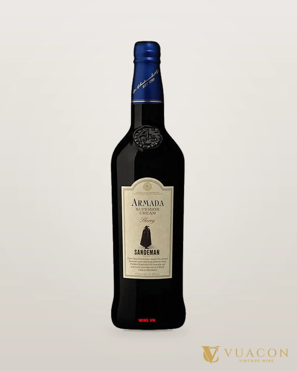 Armada Superior Cream Sherry Sandeman – chai chính hãng tại Vua Cồn