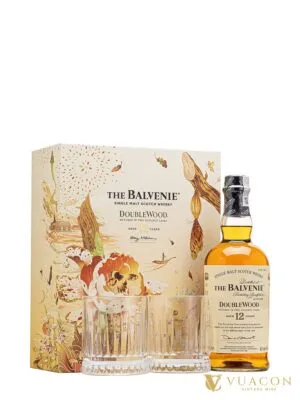 Balvenie 12 năm DoubleWood – Hộp quà Tết 2027 – single Malt Scotch, Speyside, Scotland, 700ml
