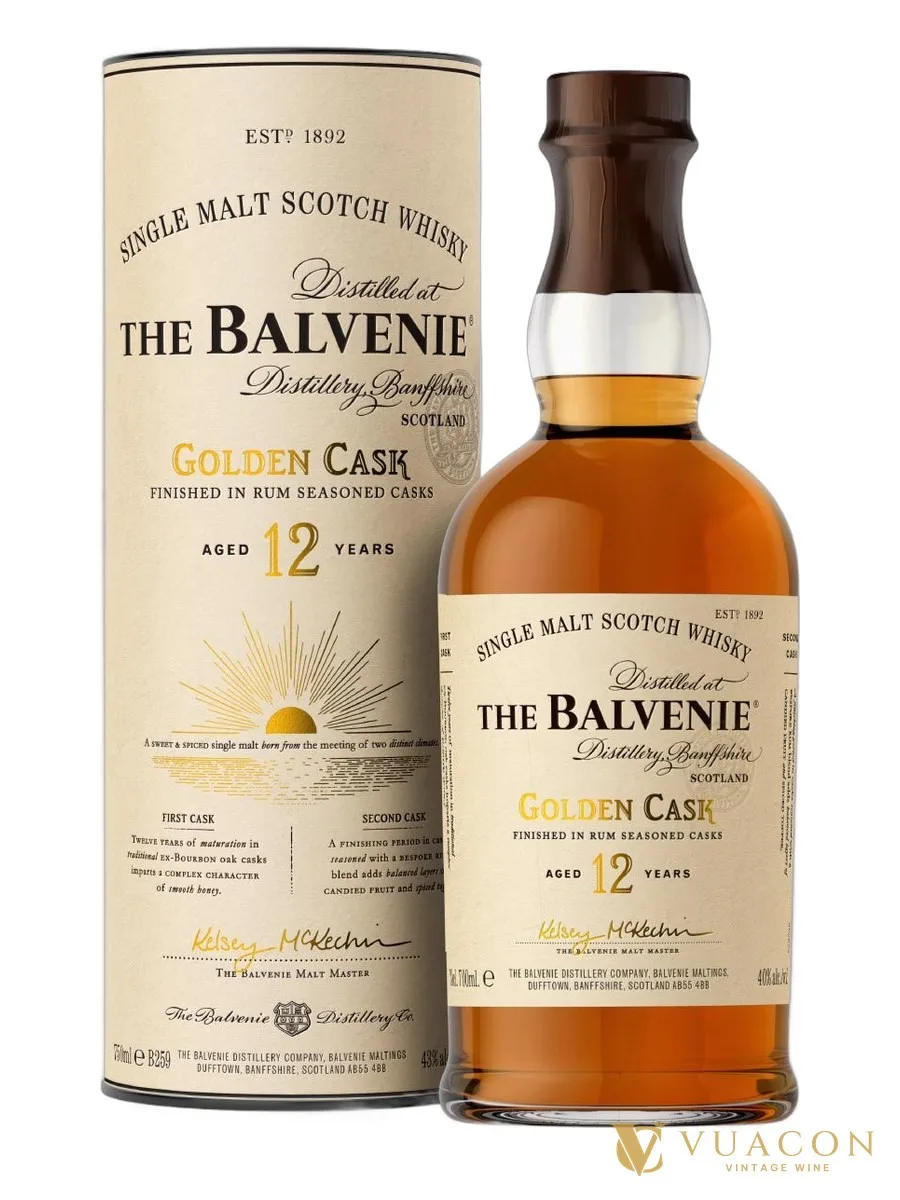 Balvenie 14 năm Golden Cask 700ml – single Malt Scotch, Speyside, Scotland
